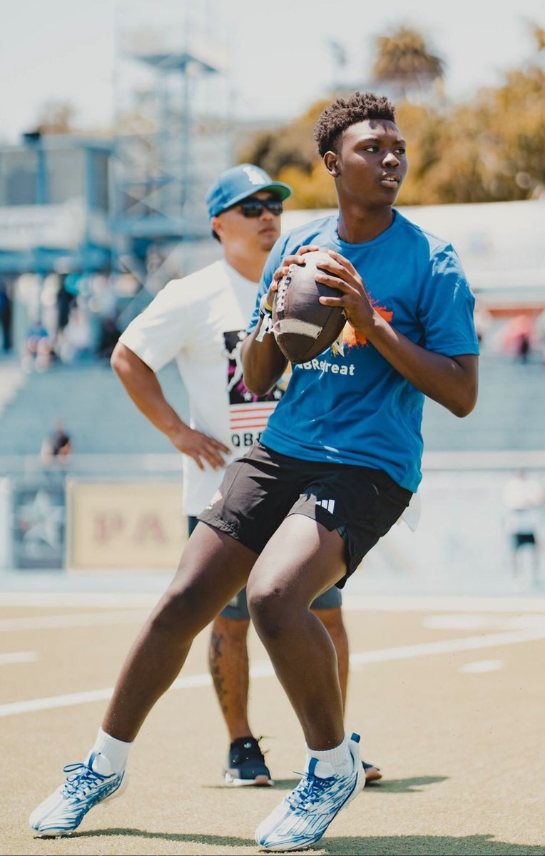 Quarterback Magazine (@quarterbackmag) on Twitter photo QB <a href="/jaiden_noel/">Jaiden Noel 2027 QB</a>, a sophomore quarterback at Venice High School in Los Angeles, discovered his love for the quarterback position after moving to the city at age 8. Watching his dad work with Pierce Clarkson ignited his passion for the game, and meeting Bryce Young further inspired QB <a href="/jaiden_noel/">Jaiden Noel 2027 QB</a>, a sophomore quarterback at Venice High School in Los Angeles, discovered his love for the quarterback position after moving to the city at age 8. Watching his dad work with Pierce Clarkson ignited his passion for the game, and meeting Bryce Young further inspired