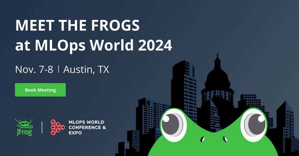 We’re proud to be a gold sponsor at #MLOpsWorld2024 in Austin, Texas from Nov. 7-8! 🤠

Stop by the JFrog ML booth to learn how we’re bringing #AI / #ML and #SoftwareSupplyChain together for faster, more secure deployments.

🔗 eu1.hubs.ly/H0c_kpg0