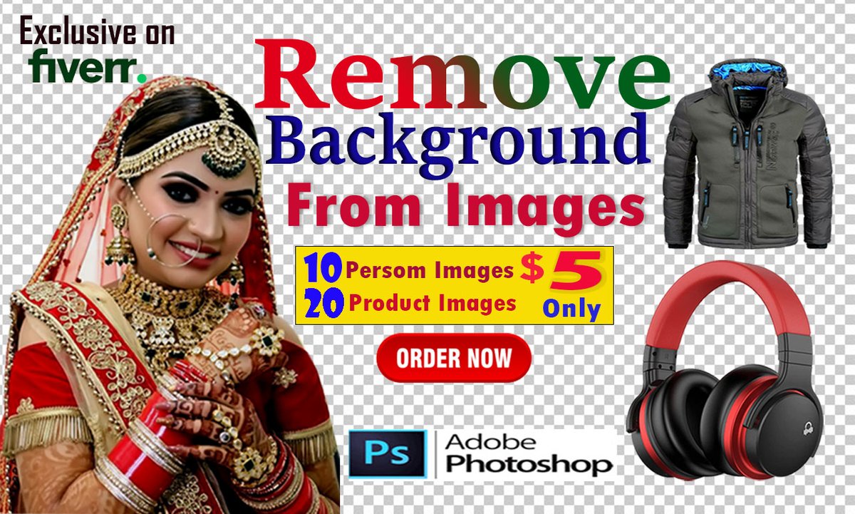 I will do Background Remove your Image and clipping path service

Now visit my Fiverr gig
 lnkd.in/eVJtGtYY