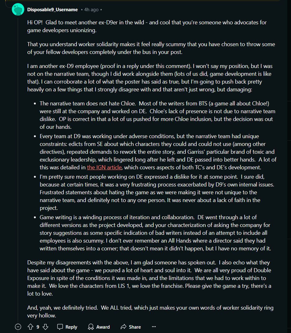 nicefieldSFM's tweet photo. Another alleged ex-decknine employee responds https://t.co/lBp8WSUO4Y