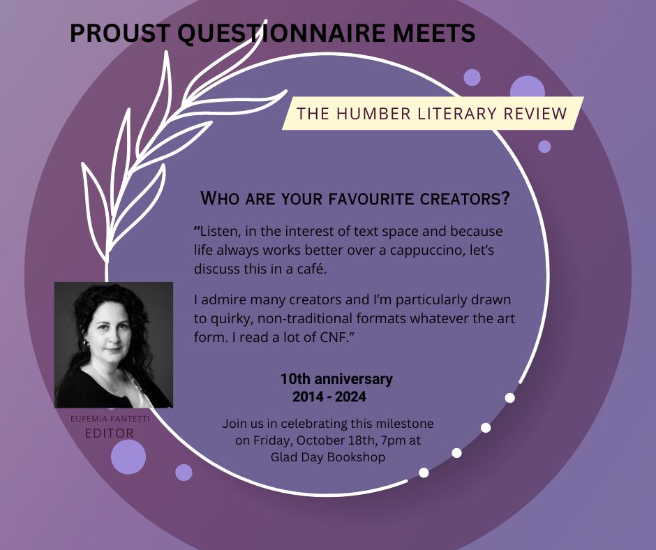 Five years later, we're working on our last issue as co-editors before passing on the baton to a new team. One more sleep til the anniversary shindig. Hope you can join us.