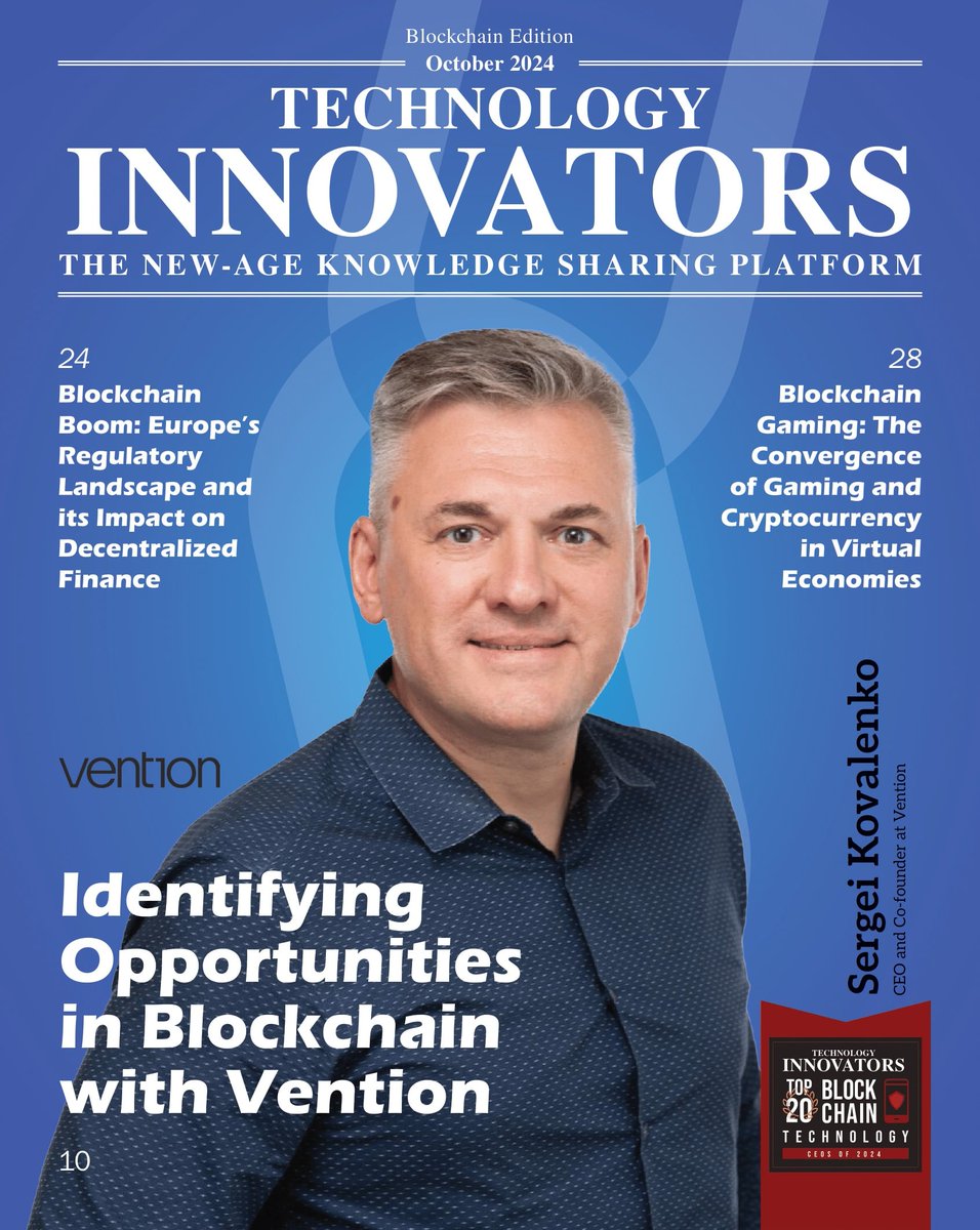group_tim's tweet image. Top 20 Blockchain Leaders of 2024,” highlighting pioneers who have successfully leveraged blockchain to drive innovation.

Digital Magazine: lnkd.in/gv5PNDyy

#coverstory #technologymagazine #CEO #ceomindset #ceolife #CEOChallenge #ceoofmining #entrepreneur #business
