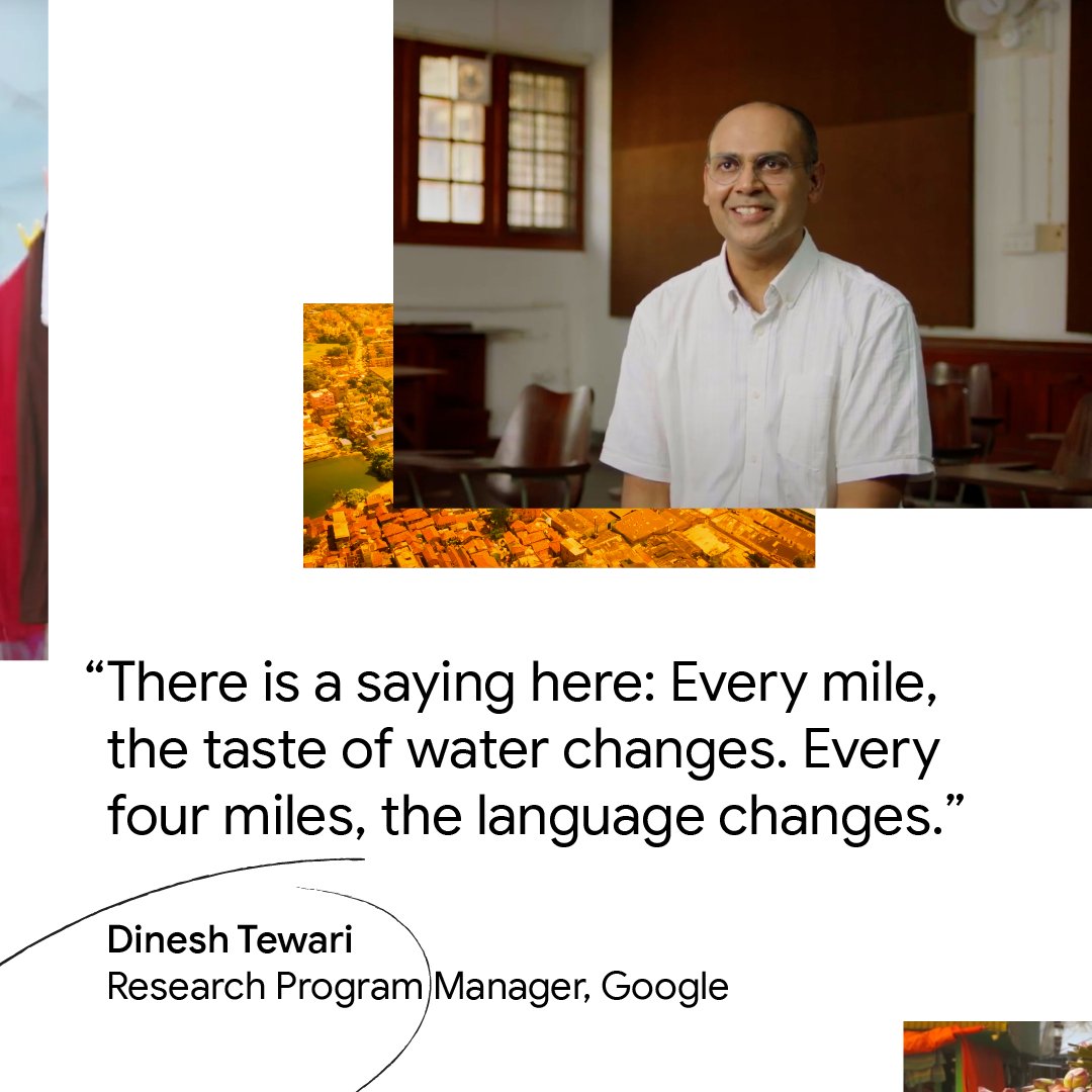 GoogleAI's tweet photo. Building the largest image prompted speech dataset of Indian languages ever! Project Vaani aims to advance #AI capabilities and reduce language barriers by empowering millions of Indian voices. Discover the whole story: https://t.co/x8zzEOn6r9 https://t.co/LL4u7jybMg