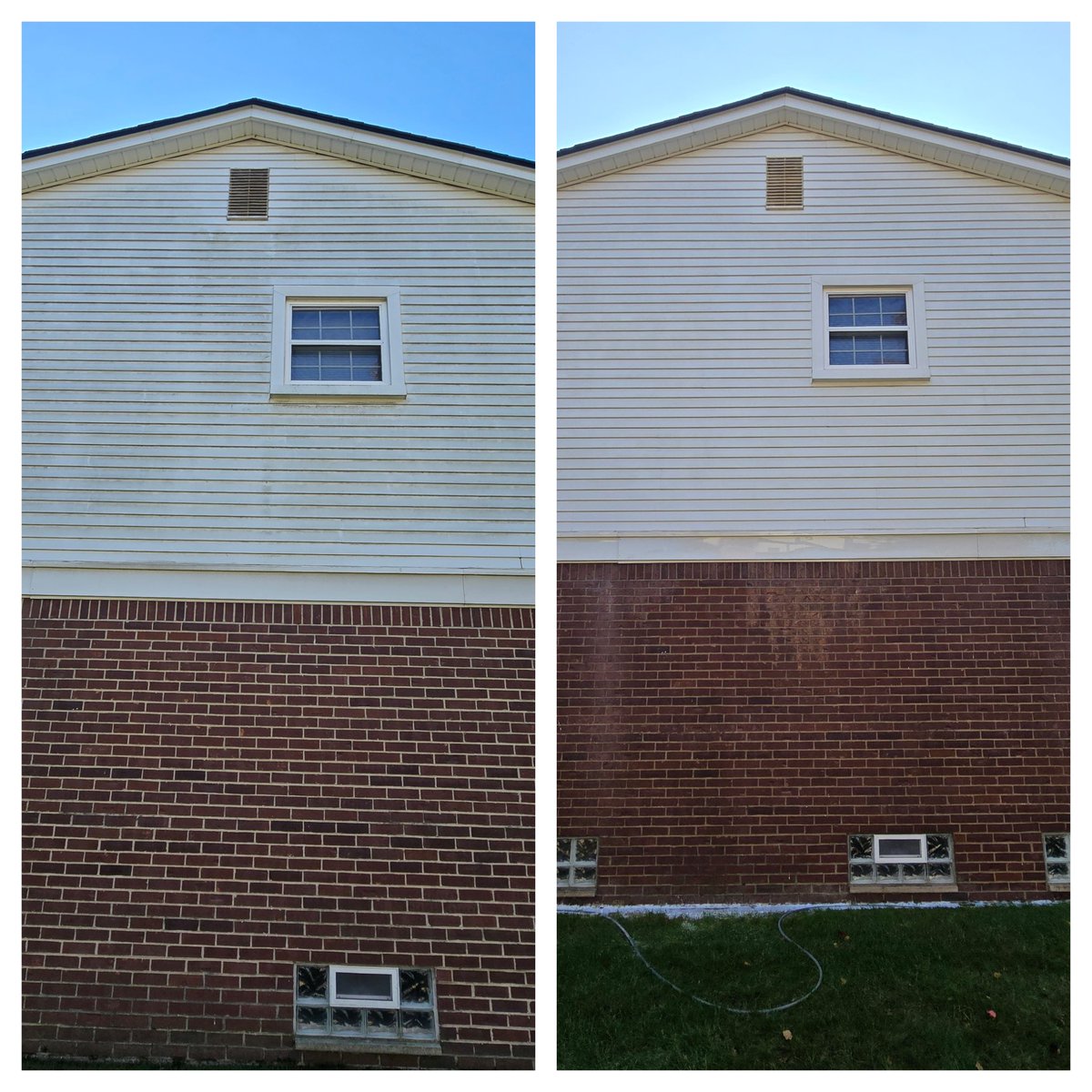 EandSPowerWash's tweet photo. House washing in Plymouth, Michigan #BeforeandAfter #HouseWash #HouseWashing #SoftWash #SoftWashing #HouseSoftWash #HouseSoftWashing #PowerWash #PowerWashing #PressureWash #PressureWashing #Clean #Cleaning #Cleaned #ExteriorHouseWash #ExteriorHouseWashing #ExteriorCleaning https://t.co/IjliCbhDdD