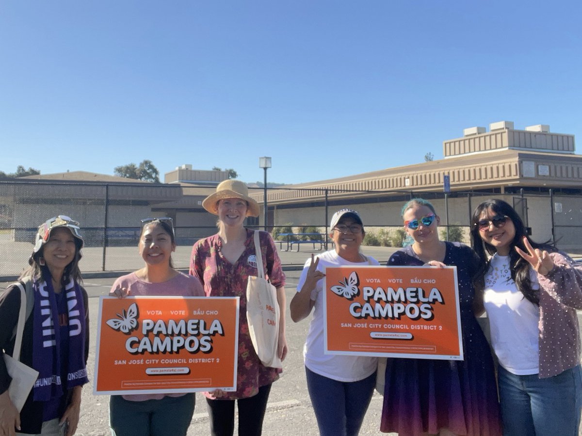 Join these smiling faces and canvass with team #Pamela4SJ! 👟 We are LESS THAN 20 DAYS away from Election Day, and it’s the home stretch! Register here, or click the link in our bio, to join us: bit.ly/WALK4PAMELA We hope to count on your support &amp; finish strong ⭐ 🥳