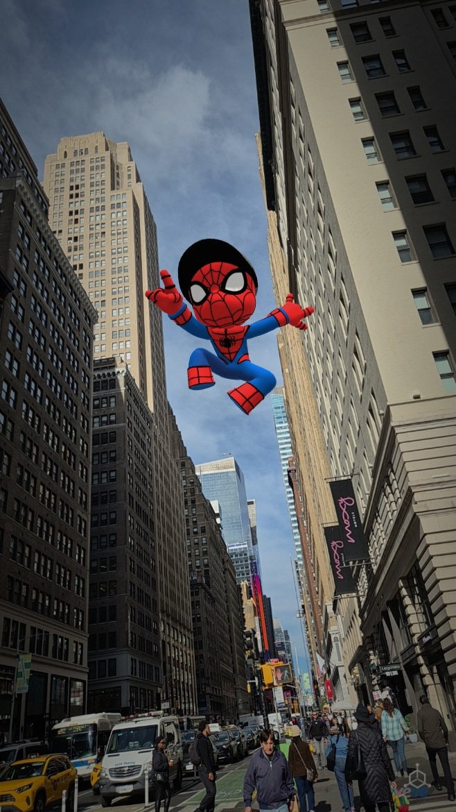 NYC!!! ❤️💙 
Spider-Man X VeVe