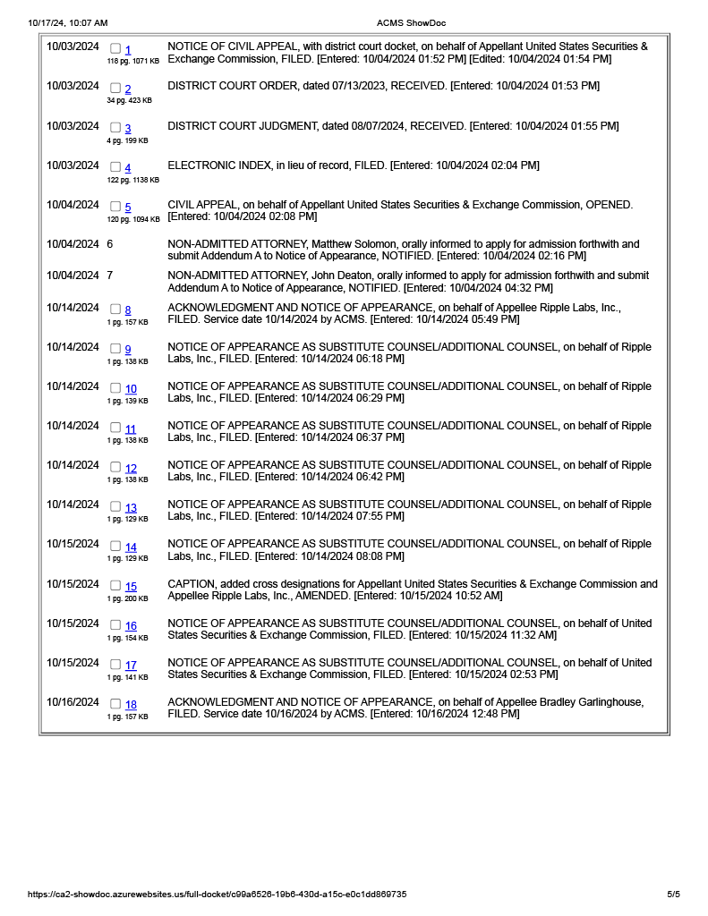 DavidAmos's tweet photo. @CherryEmpress21 Your argument is correct but is premised on bad information -- the Notice was filed on October 3rd (per Local Rule 12.1, this is the trigger). Not sure why CourtListener and PACER do not match. But as the Court's actual docketing system, PACER's dates are what matter: https://t.co/ihx7chwi1W