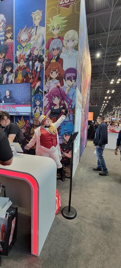 This is the first time I've seen my character blown up on a wall anywhere, let alone Konami. 

I've officially made it