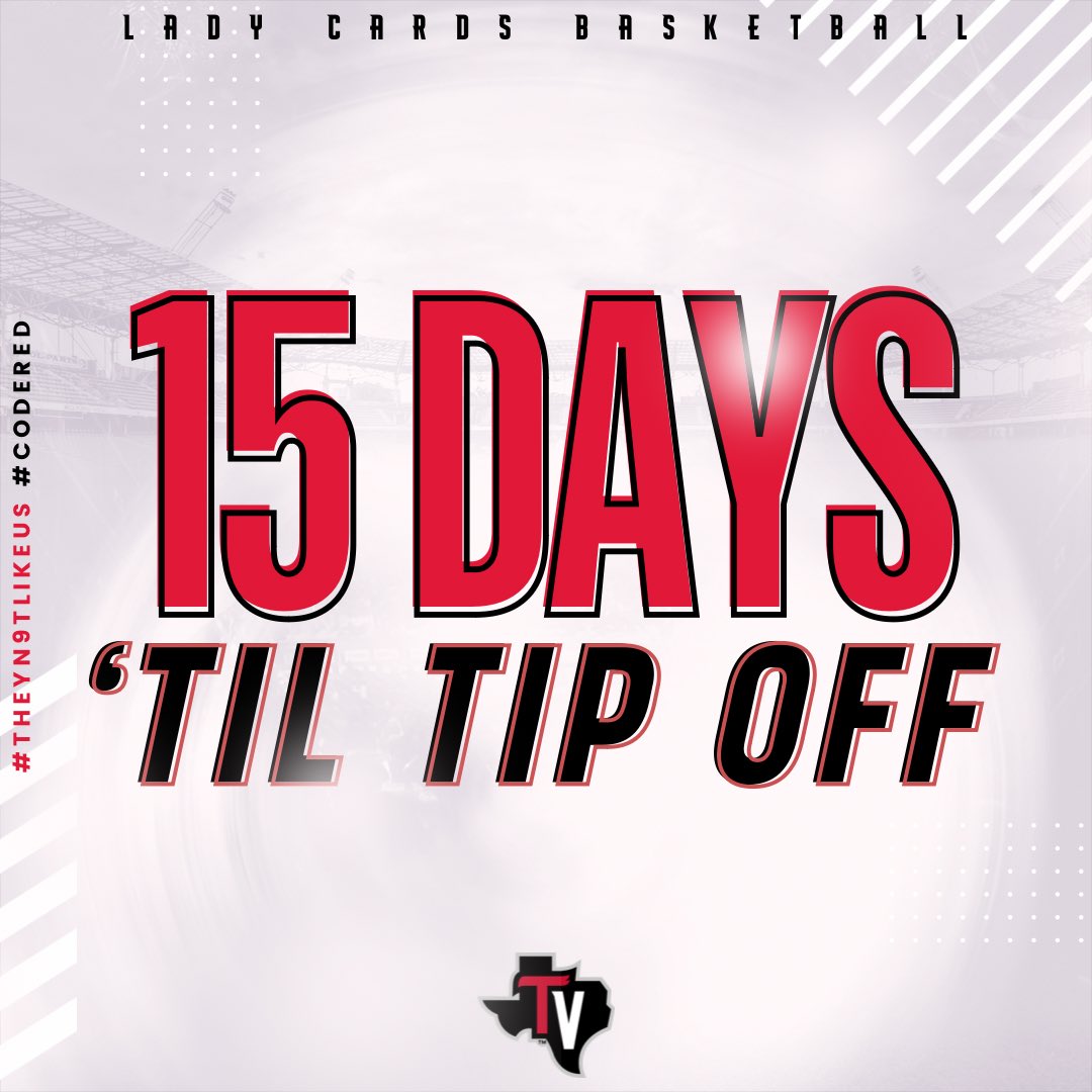 Only 15 days away from tip-off Lady Card family‼️ Let’s goooooo!!! 😈👏 #TheyN9tLikeUs #CODERED