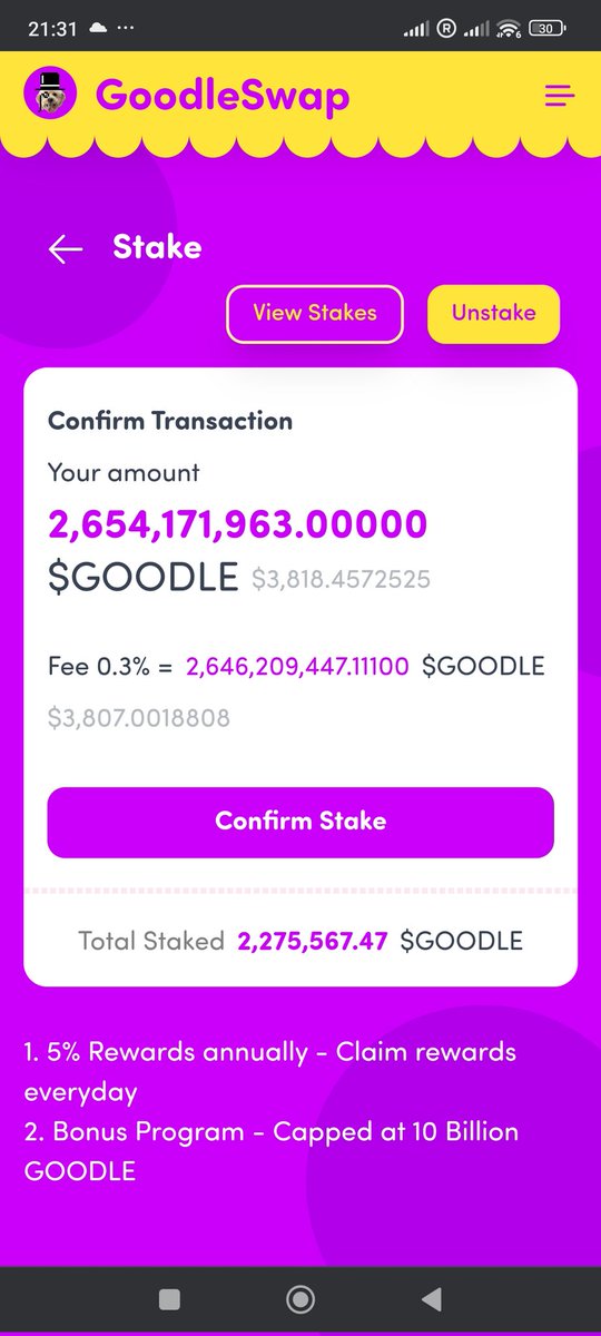 DavidInGeneva's tweet photo. Looks like Goodle Staking is almost ready to go now.
Nice design
#Goodle #pivotal #Bolt https://t.co/1xYxm2vEvb