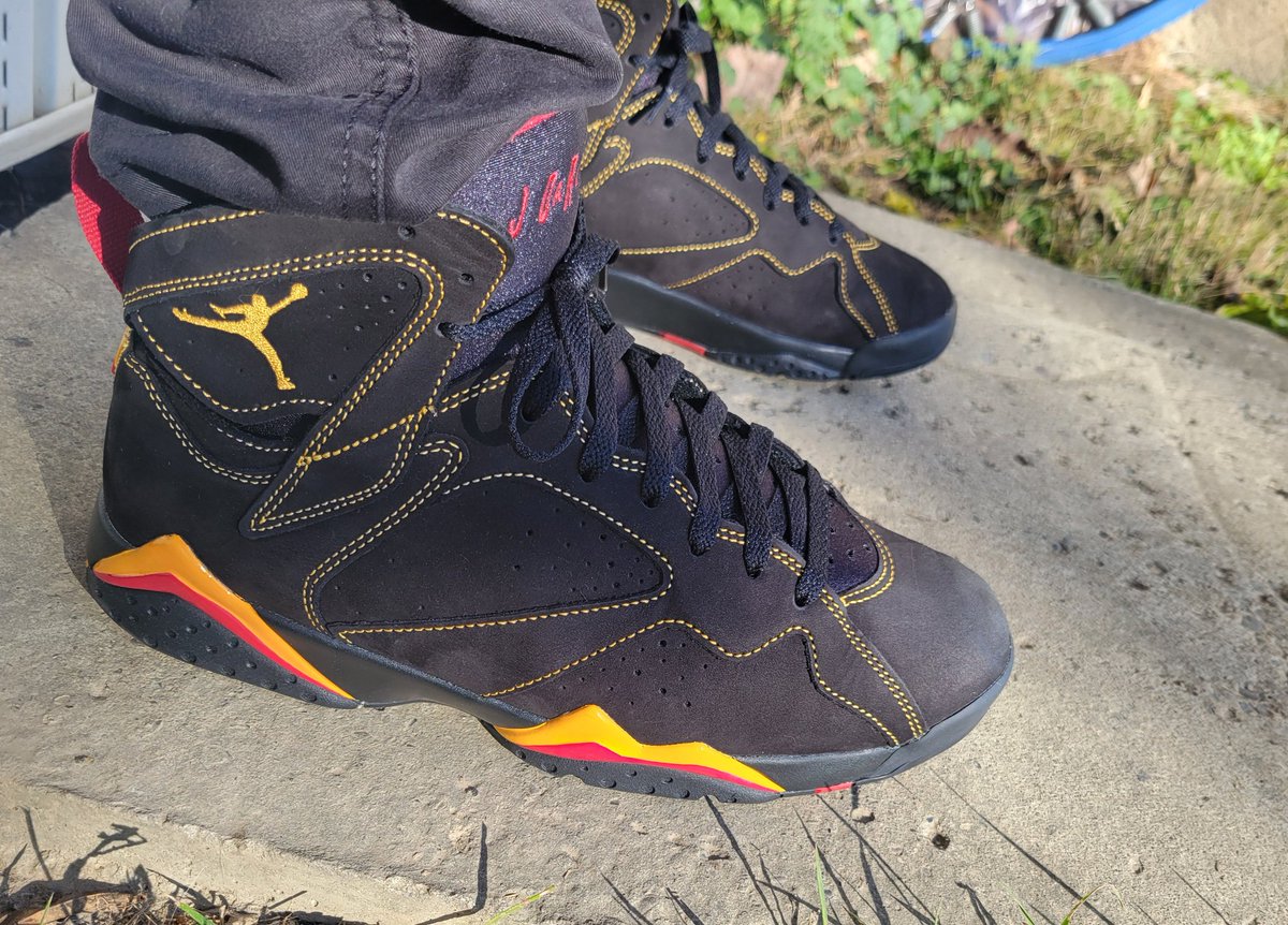 Chicka3000's tweet photo. #KOTD #Jordan7s #citrus https://t.co/ZJpieJc45u