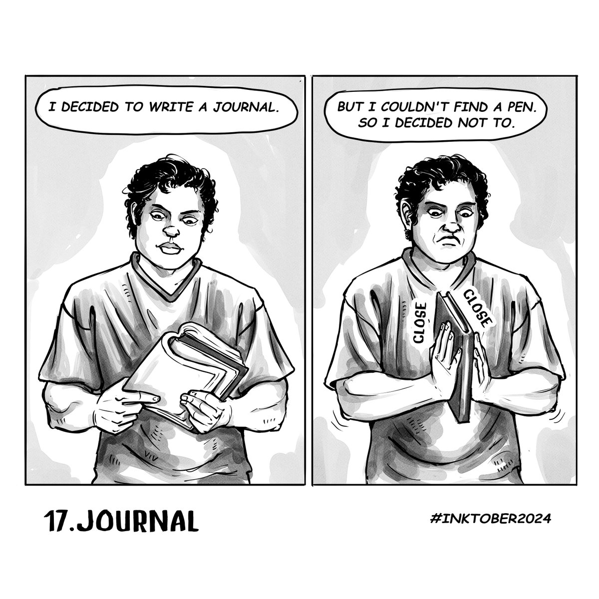 CViveik's tweet photo. @inktober #inktober2024 #inktober #comic #inktoberjournal #journal #viveikart https://t.co/2WQAkyRn7I