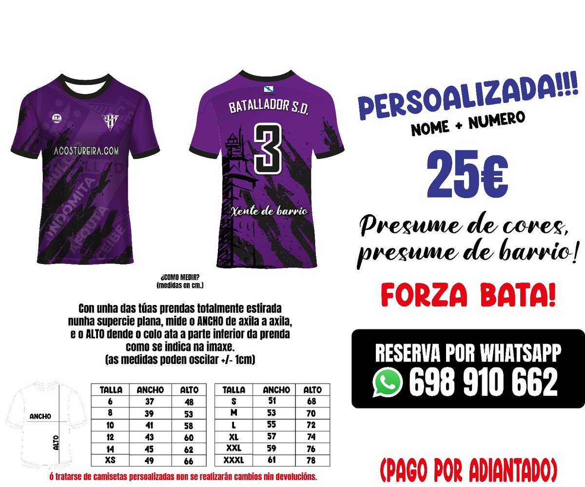 BatalladorSD's tweet photo. Xa podedes reservar a histórica camiseta do noso feminino! 

Dispoñible ata o 31/10/2024. Non quedes sen ela! ❤️🤍 https://t.co/tGhVHoFbZ1
