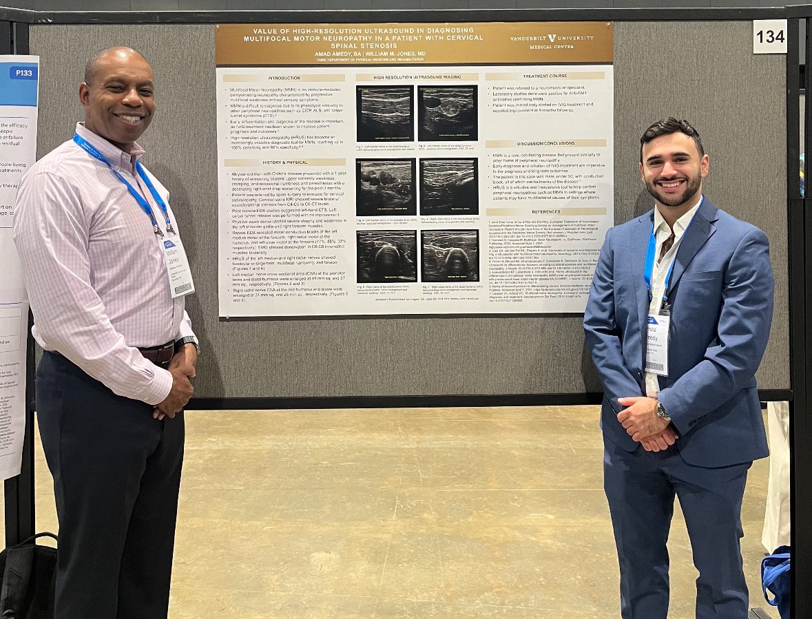 vumcpmr (@vumcpmr) on Twitter photo Kudos to our sports medicine attending and electromyographer Dr. Mosi Jones who presented a poster on the value of diagnostic ultrasound in a patient with multiple neuromuscular pathologies <a href="/AANEMorg/">AANEM</a> annual meeting. He presented alongside <a href="/VUmedicine/">Vanderbilt School of Medicine</a> student Amad Amedy ๐๐ฅ Kudos to our sports medicine attending and electromyographer Dr. Mosi Jones who presented a poster on the value of diagnostic ultrasound in a patient with multiple neuromuscular pathologies <a href="/AANEMorg/">AANEM</a> annual meeting. He presented alongside <a href="/VUmedicine/">Vanderbilt School of Medicine</a> student Amad Amedy ๐๐ฅ