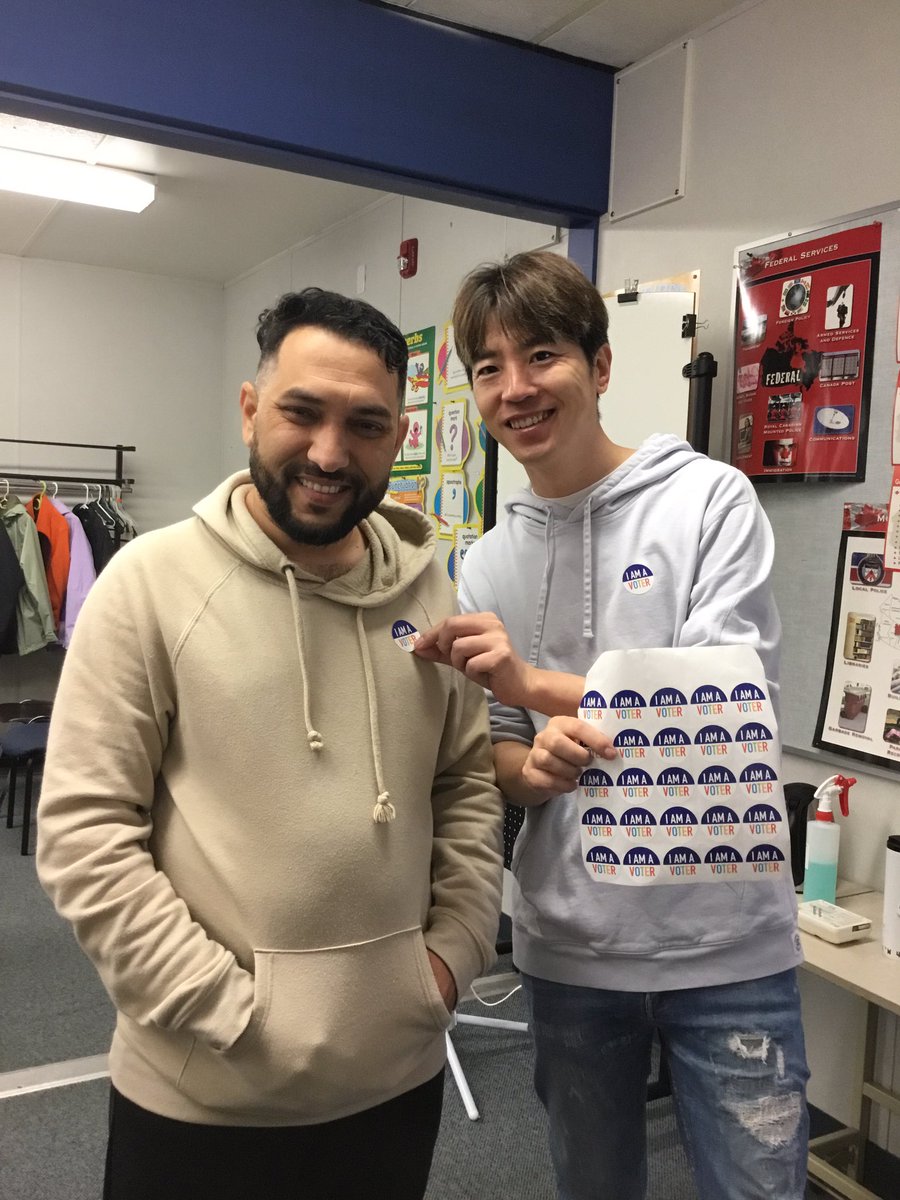 LINCWindsor's tweet photo. Windsor Neighbourhood Learning Centre LINC students are voting @CIVIX_Canada! Thanks LINC 6/7 for organizing and running the Student Vote.#StudentvoteBC https://t.co/L4LnlmhgNi