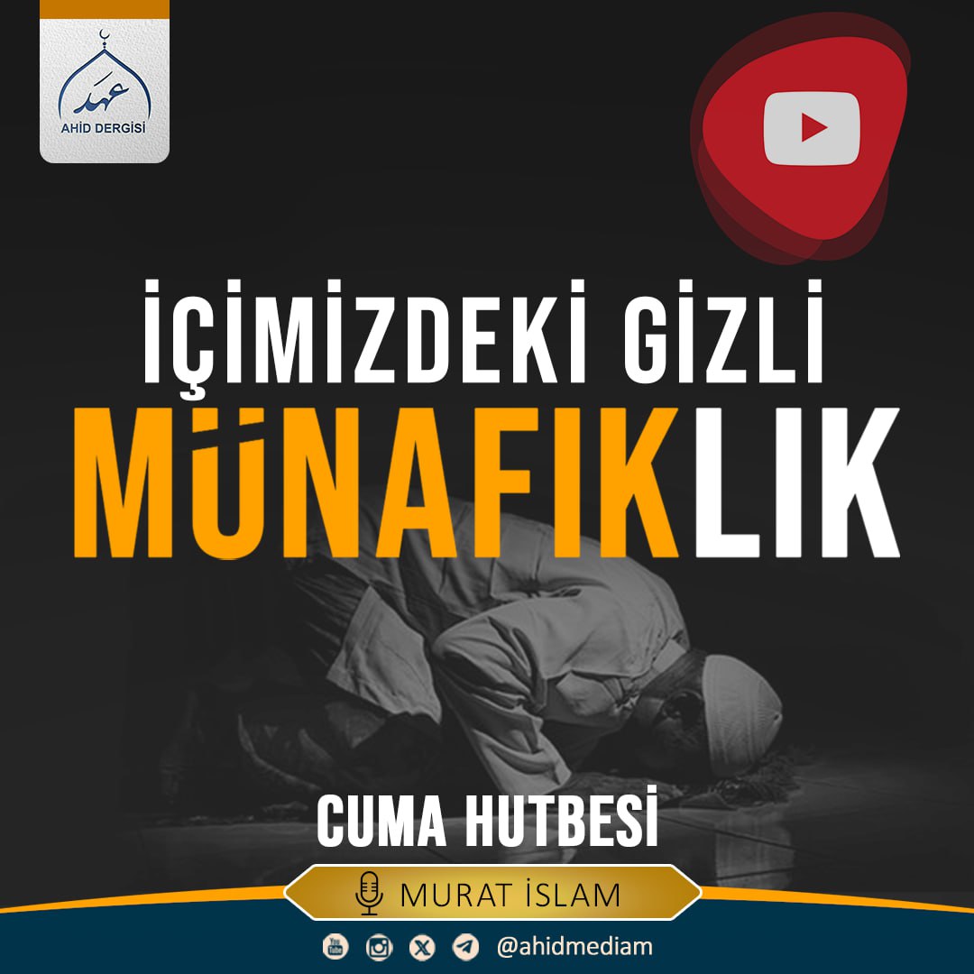 ahidmediam's tweet photo. ♦️İçimizdeki Gizli Münafıklık | Cuma Hutbesi

🎙 Murat İslam

YouTube🔻
https://t.co/V78WrotUCf

#Ahiddergisi
#Cumahutbesi
#Münafıklık https://t.co/j3DCGVfoFq