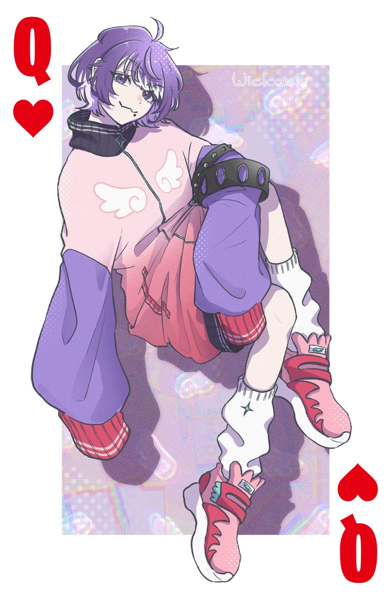 fridaysugar_'s tweet photo. いつか完成するかもしれない… フォトナプレイヤートランプ企画🃏
#鯖くる企画(ボツ)
#FPPC
♥️Q 「女神・憧れの女性」
うぃっけしーさん描きました👼(バリ男性だけど)
憧れの殺意高めの女神🔪🤍🪽(バリ男性だけど)
#うぃっけsee https://t.co/ZOaq8d0CZS