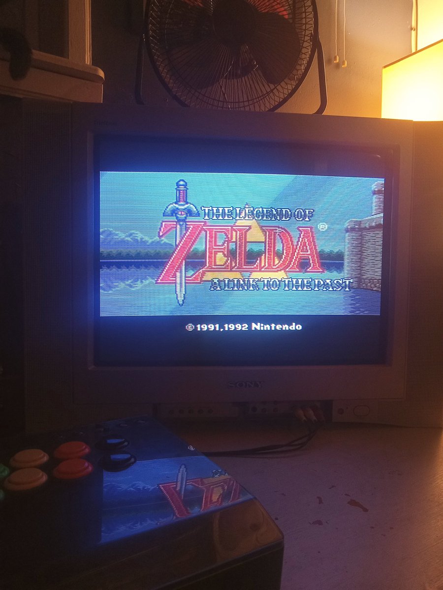 redparrynyc's tweet photo. playing A Link to the Past https://t.co/wQ2H80DJmx