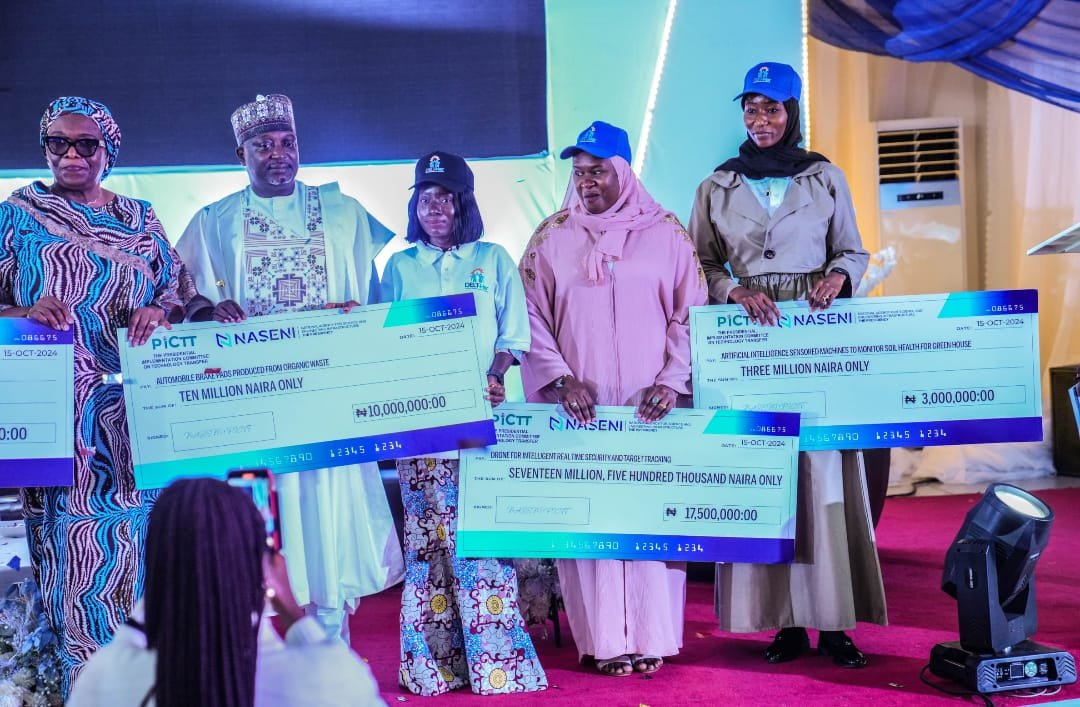 toluogunlesi's tweet photo. UPDATE:

120 submissions received; 6 selected &amp; awarded total of N70.5 million in grants

Congrats to:
—Rukkaya Abdulmutalib
—Patience Ibrahim-Janda
—Amina Ibrahim Khaleel
—Kudirat Oyewumi Jimoh
—Ijeoma Francisca Ikechukwu
—Abisola Ayomide Olayiwola

Kudos @KSHalilu @NASENIHQ !! https://t.co/vG6pSYWiEu