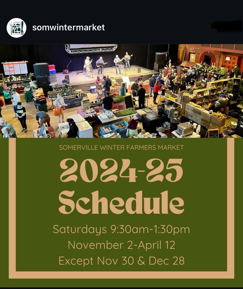 So psyched for the <a href="/SomWinterMarket/">S'villeWinterMarket</a> return! Thank you, <a href="/ArtsattheArmory/">Arts at the Armory</a>, for housing this every year. #Somerville