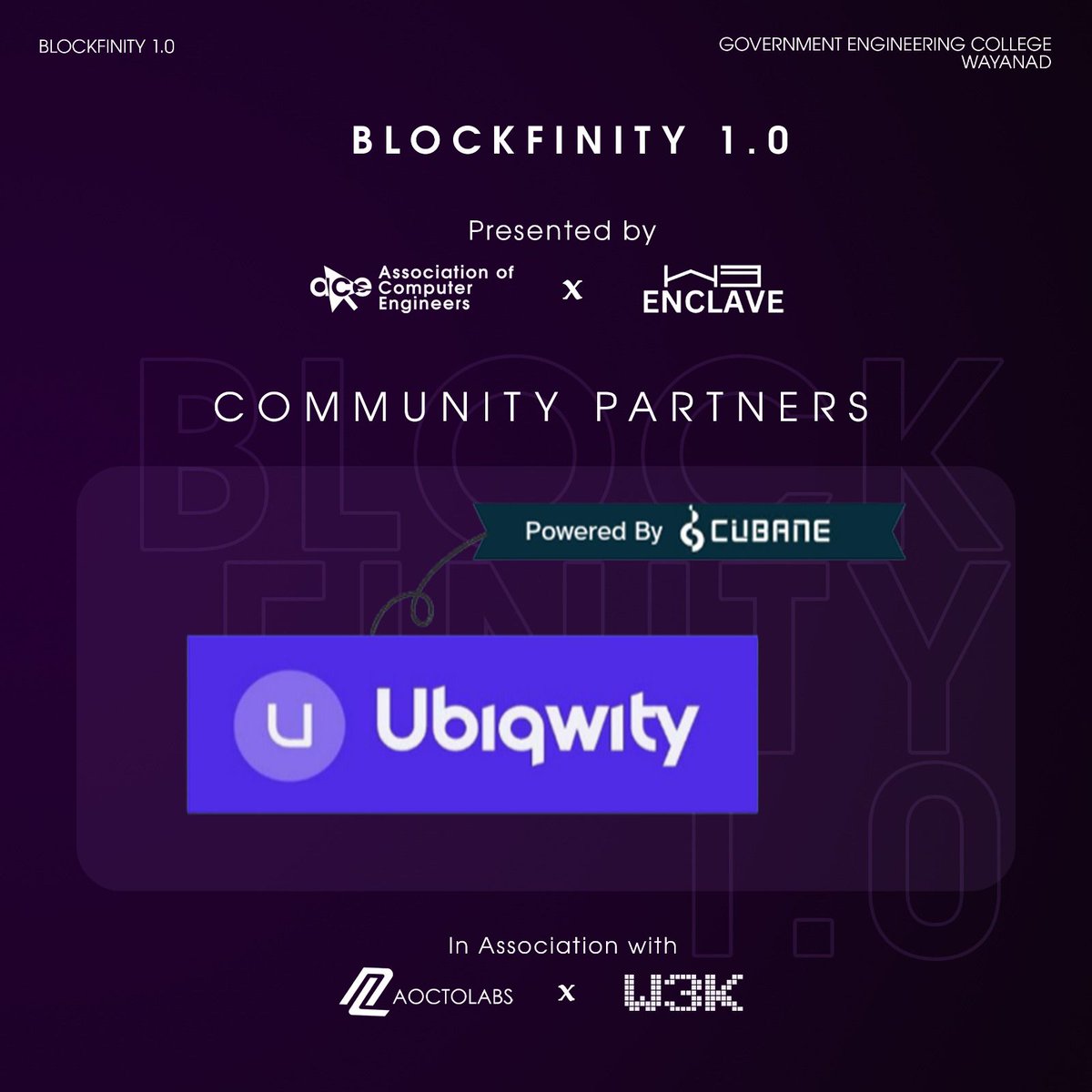 Web3Enclave | BLOCKFINITY 1.0➡️Oct 18 tweet media