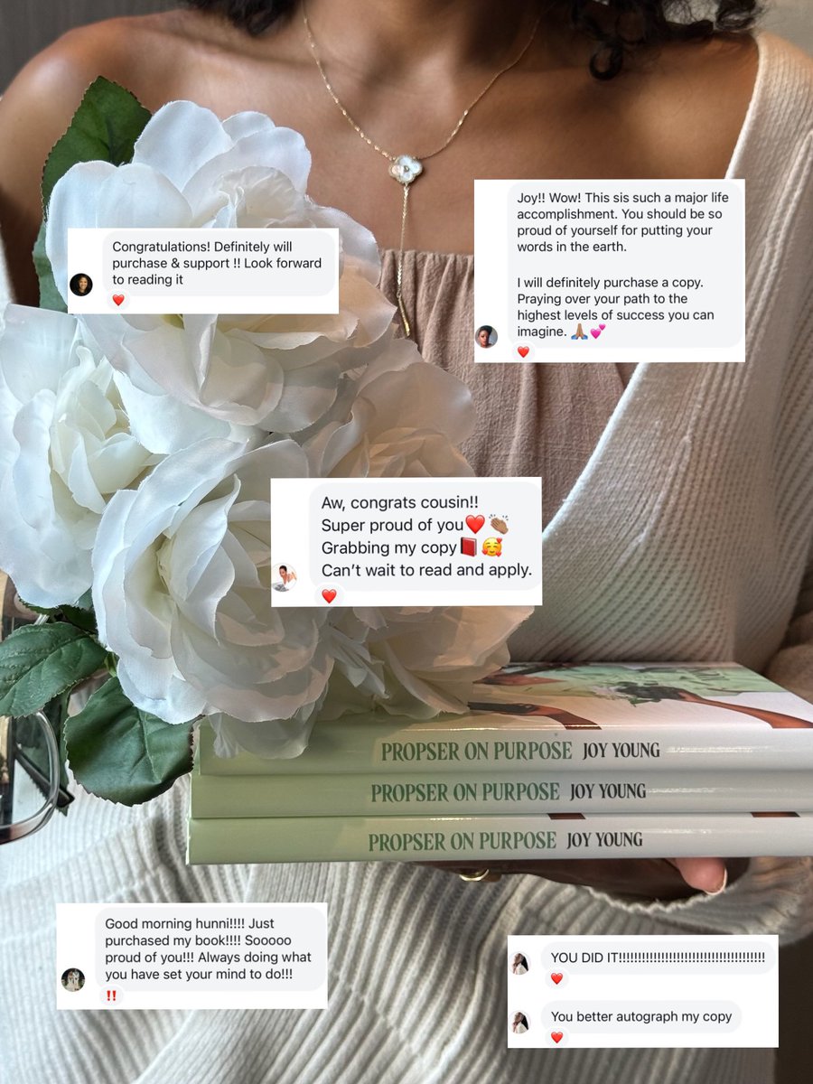 thisisjoyyoung's tweet photo. I'm 2 weeks into sharing my book pre-order! To all of you who have already purchased my book, shared feedback, and posted about it, THANK YOU. The worldwide retail release date is Nov 15th! You still have time to use my friends &amp; fam discount code: PROSPER24 🫶🏽💚 https://t.co/MCylh8rzMk