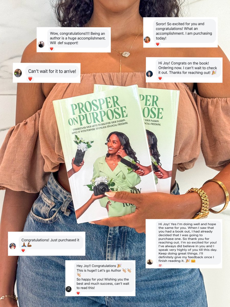 thisisjoyyoung's tweet photo. I'm 2 weeks into sharing my book pre-order! To all of you who have already purchased my book, shared feedback, and posted about it, THANK YOU. The worldwide retail release date is Nov 15th! You still have time to use my friends &amp; fam discount code: PROSPER24 🫶🏽💚 https://t.co/MCylh8rzMk