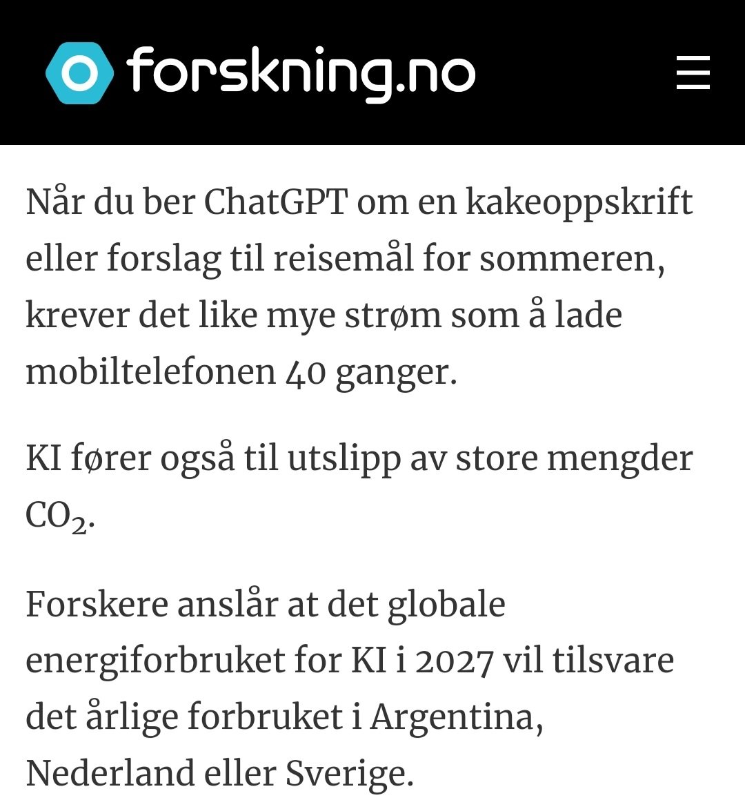 Ja, kanskje vi alle skulle bruke ChatGPT til middagstips.
#nrkdebatt