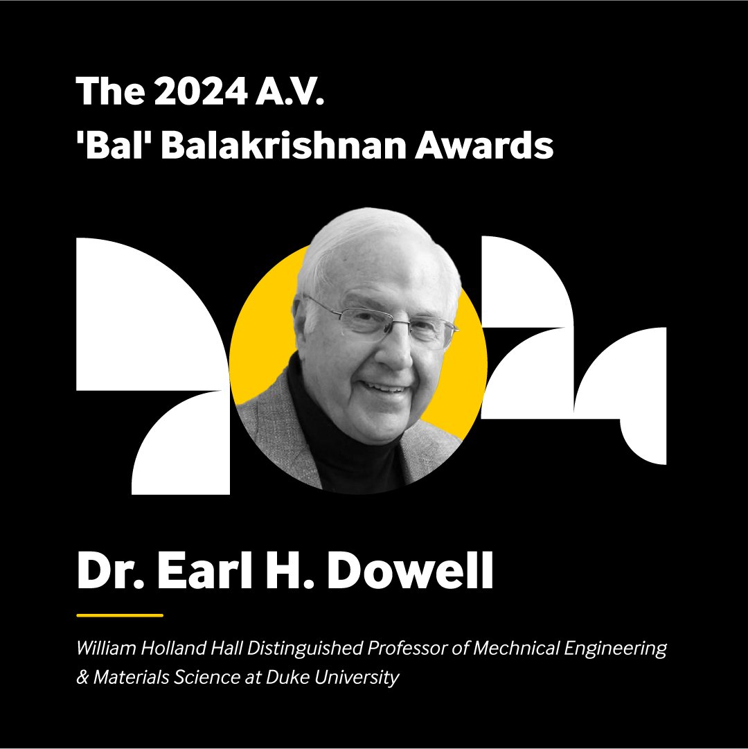 USC ECE (@uscminghsiehee) on Twitter photo What a terrific event at <a href="/USCViterbi/">USC Viterbi School</a> yesterday: the third A.V. "Bal" Balakrishnan Awards. Congrats to this year's recipient, <a href="/DukeEngineering/">Duke Engineering</a>'s Professor Earl H. Dowell, and thanks to Sophia Balakrishhan for making it happen! See our photo gallery: flic.kr/s/aHBqjBNqKT What a terrific event at <a href="/USCViterbi/">USC Viterbi School</a> yesterday: the third A.V. "Bal" Balakrishnan Awards. Congrats to this year's recipient, <a href="/DukeEngineering/">Duke Engineering</a>'s Professor Earl H. Dowell, and thanks to Sophia Balakrishhan for making it happen! See our photo gallery: flic.kr/s/aHBqjBNqKT