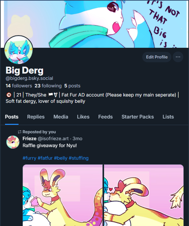 naught_derg's tweet photo. Im lazy so I'm pasting what my main account said:

Lots of moots are moving over now, and with the potential for the sight to implode in Canada because of the changes, I guess I'll be doubling down on this.  Check me out here! When I get into a groove I'll start using it better https://t.co/mPUyolURUL