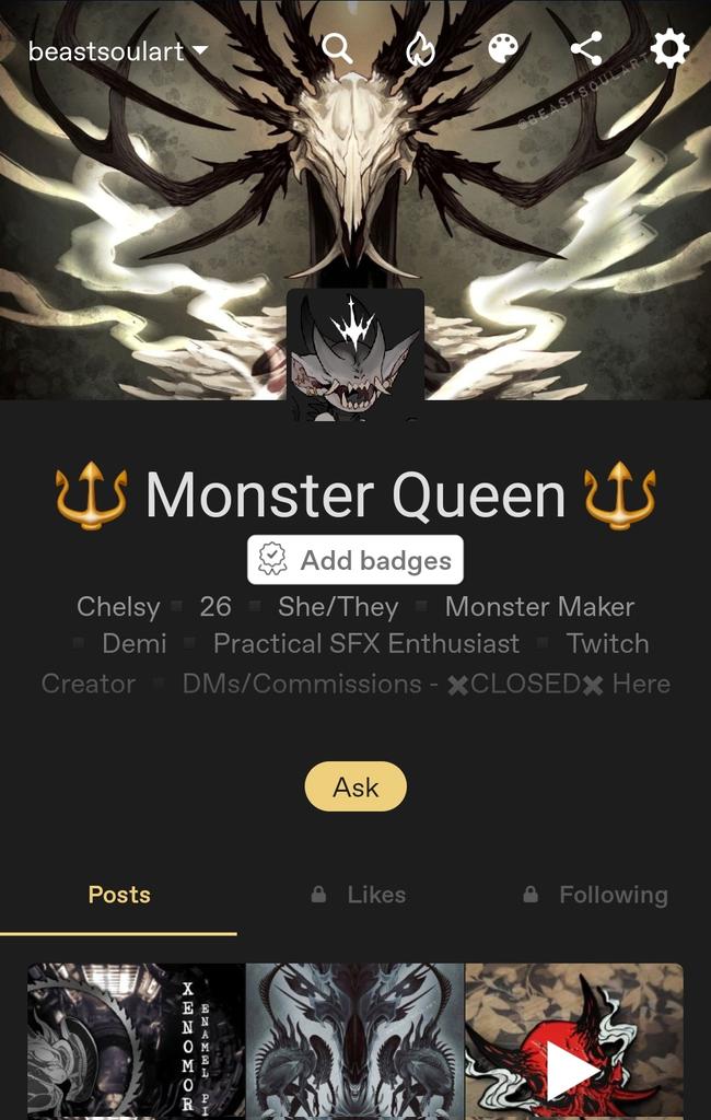 BeastSoulArt's tweet photo. gotta love coming into this cesspool of a site to find out a lot of the artists I love are going to be wiping their accounts and migrating elsewhere. (see LRTs) :\

I go by BeastSoulArt/BeastSoul pretty much everywhere! Please support me there! 🤍

(⇓THREAD⇓) https://t.co/e6xfFdqF4B