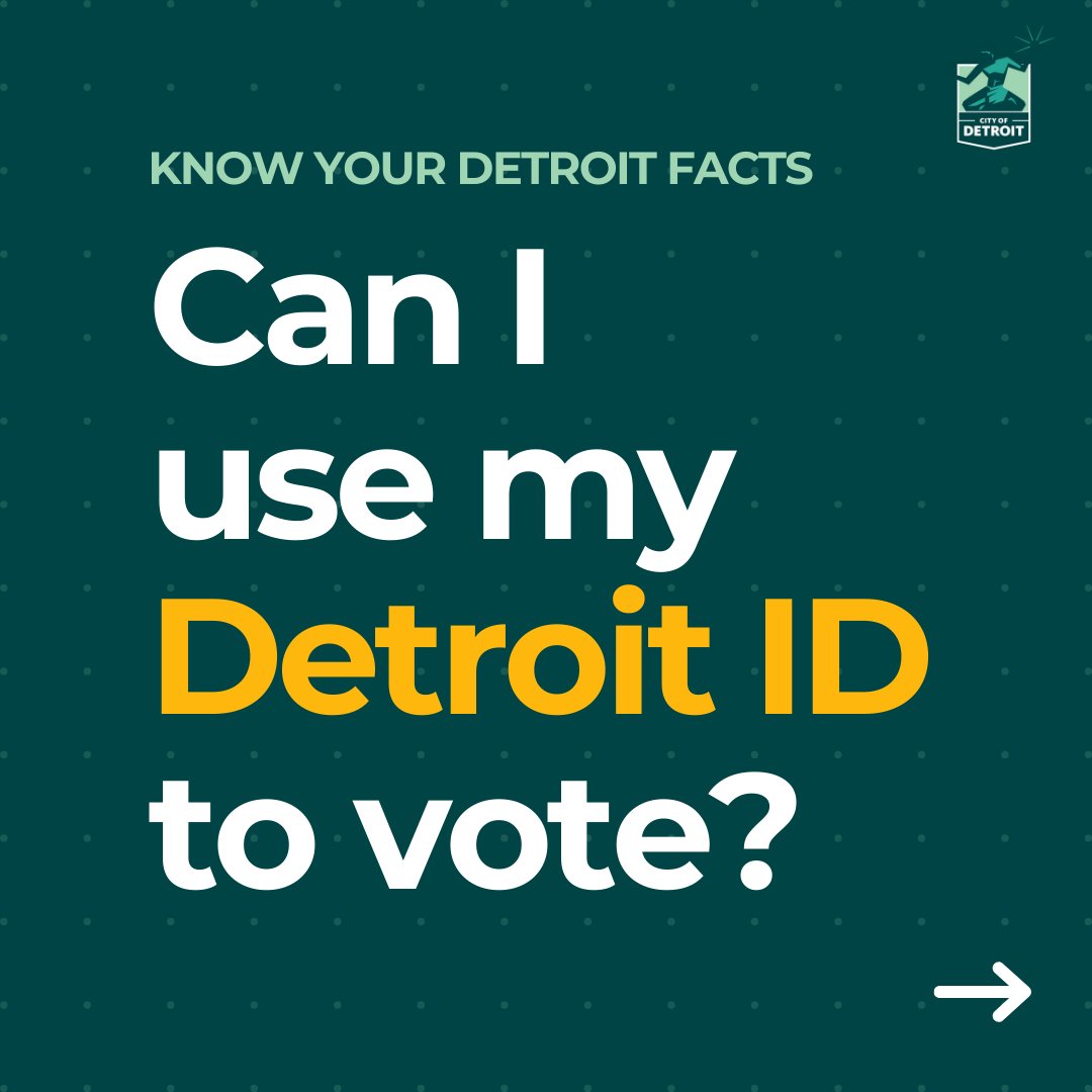 CityofDetroit's tweet photo. Early voting in #Detroit starts Saturday, Oct. 19. 

Register to vote and find your early voting center here: https://t.co/EW4HjRd8Mh

#YourVoteMatters #TakePart #DetroitID #BeLikeDetroit https://t.co/uxewDL6jjH