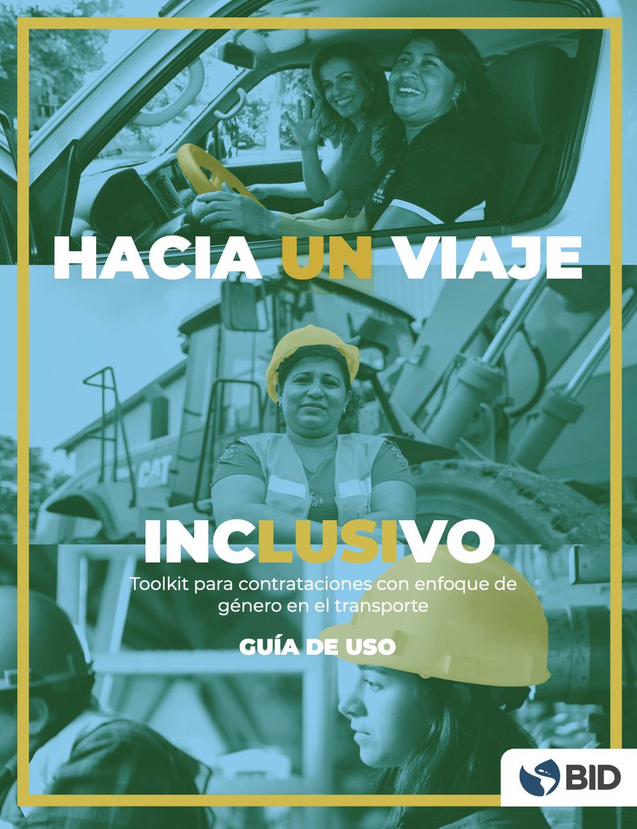 ¿Sabías que solo el 1% de las mujeres en #AmLat trabaja en el sector transporte? 🚆 En <a href="/el_BID/">Banco Interamericano de Desarrollo</a>, lanzamos el Toolkit con Enfoque de #Género para impulsar la inclusión femenina en el sector #transporte y romper barreras. ¡Descubre más y únete al cambio! 🌟👉bit.ly/3YwbNe8
