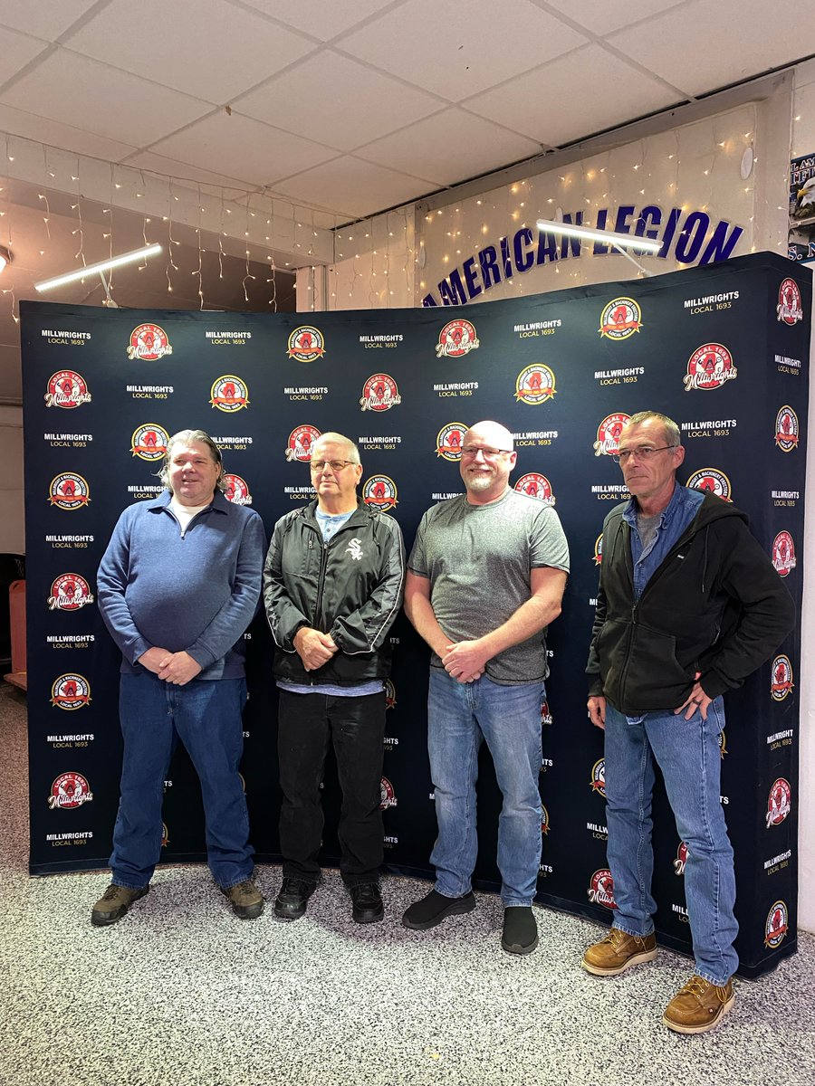 MidAmCarpenters's tweet image. Several #Local1693 Millwright Brothers were recognized at the Local's recent service pin party. Special shout out to Mr. Carl Holtz (pictured with Rep. Nate Hodgson) on earning his 55-year service pin. Thank you all for your many years of dedicated service to our Brotherhood!