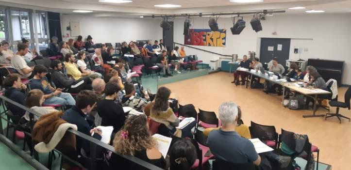 SNES_toulouse's tweet photo. Succès du stage organisé par le @SNES_toulouse, @SnuepT et le @snepfsu, et destiné aux #contractuel-les de l'académie, en présence de E. Haffner, secrétaire nationale @SNESFSU (🙏).

Pour être bien informé-es, pour obtenir des avancées, adhérez aux syndicats de la @FsuNationale ! https://t.co/AaPrEWzG49