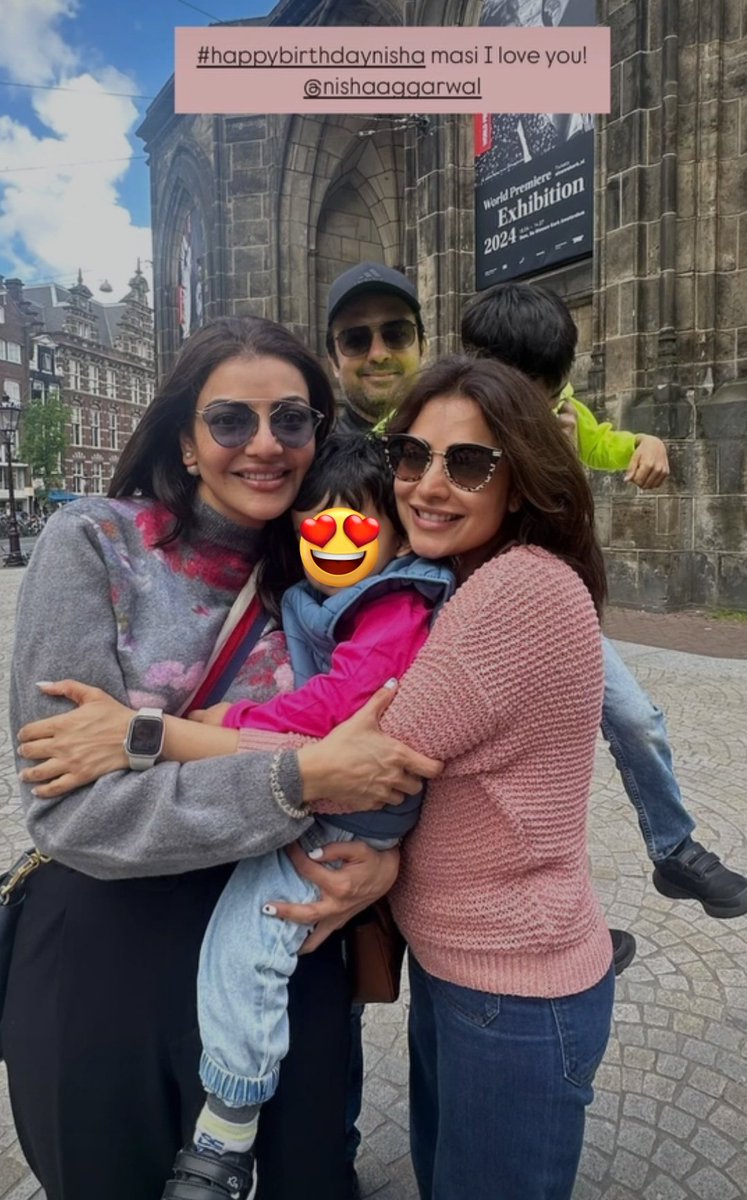 Yaay... hashtag #happybirthdaynisha from sis 😁❤️, awaiting to see what's the situation of insta till mrng from <a href="/MsKajalAggarwal/">Kajal Aggarwal</a> <a href="/AggNisha/">Nisha Aggarwal</a> 👻

#HBDNishaAggarwal #KajalAggarwal