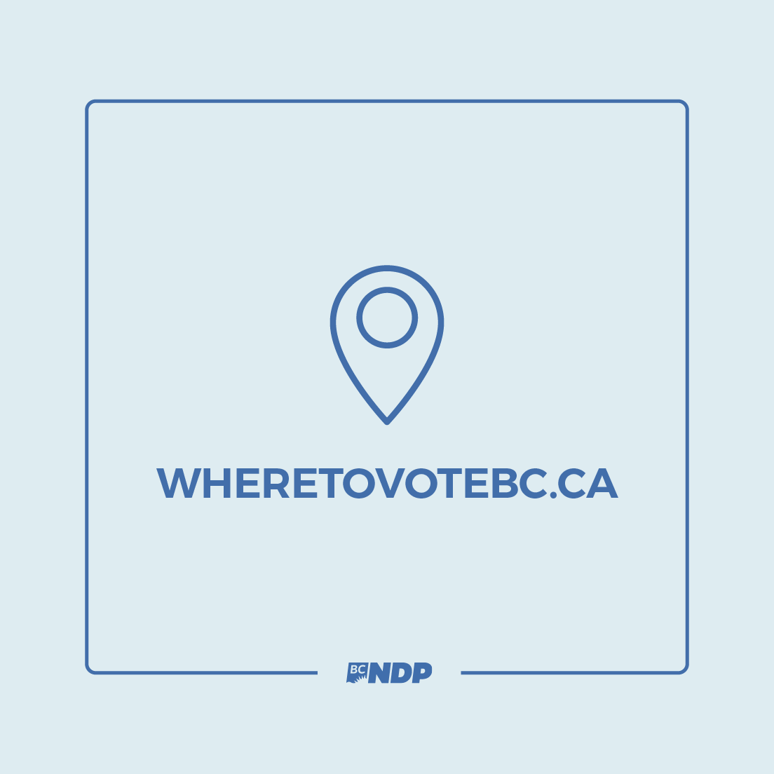 On Saturday, do you know where you’re voting? Make your plan today!

👉 wheretovotebc.ca