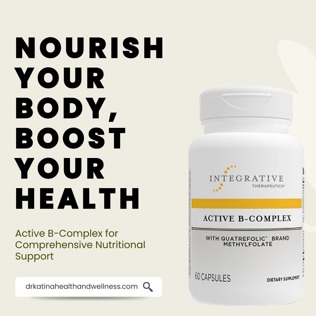 DrKatinaKennedy's tweet image. Active B-Complex, a blend of bioactive B vitamins, supports energy, neurological health, and cardiovascular function, without gluten, dairy, or soy, providing pure wellness in every capsule.

#ActiveBComplex #VitaminB #NutritionalSupport #HealthSupplements #NeurologicalHealth