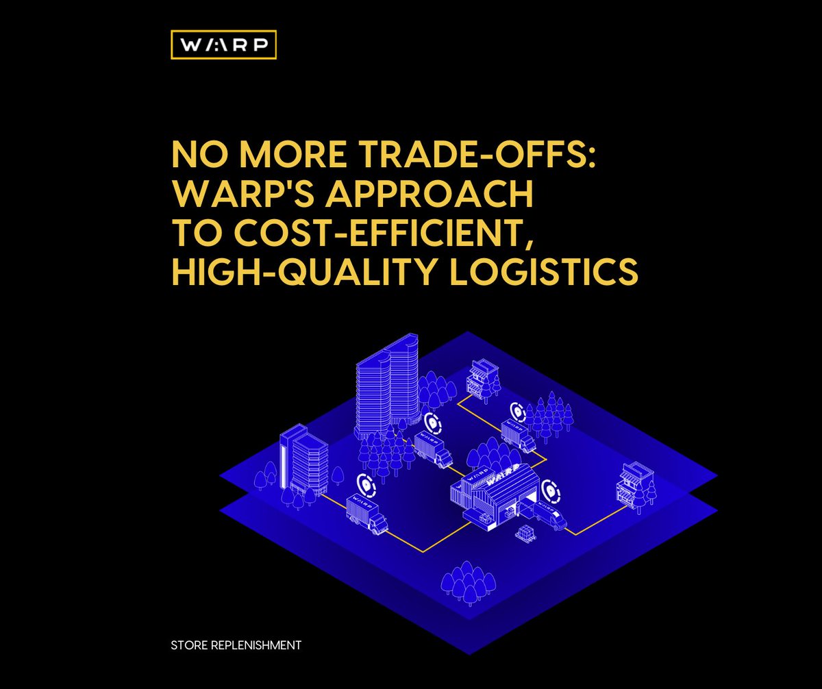 warptechco's tweet photo. No More Trade-Offs: WARP's Approach to Cost-Efficient, High-Quality Logistics
Ready to solve the cost-quality equation once and for all?
Contact Us: https://t.co/v43qxmA1P7
#technology #middlemile #logistics #supplychain #crossdock #freighttech #storereplenishment https://t.co/GZ3D7EWmmm