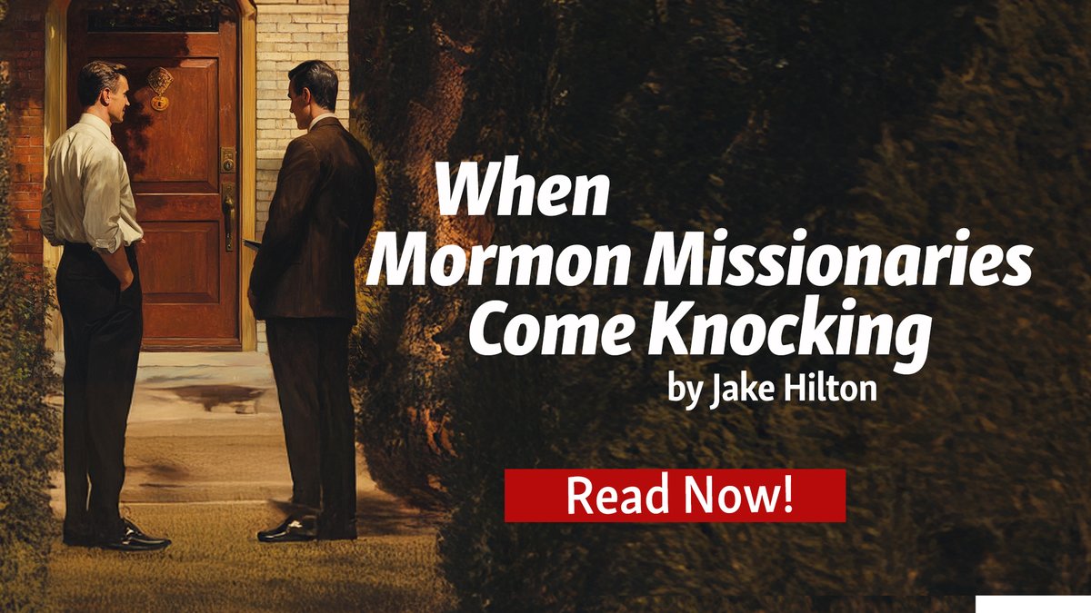 ARoodAwakening's tweet photo. When Mormon Missionaries Come Knocking – PART 2 by Jake Hilton
https://t.co/TOjUzHqsdB

Mormon missionaries are taught subjective testing but the Bible advocates for objective testing. Jake Hilton encourages us to lovingly challenge them, inviting them to explore the Word with... https://t.co/Uf9Dxe6CKO