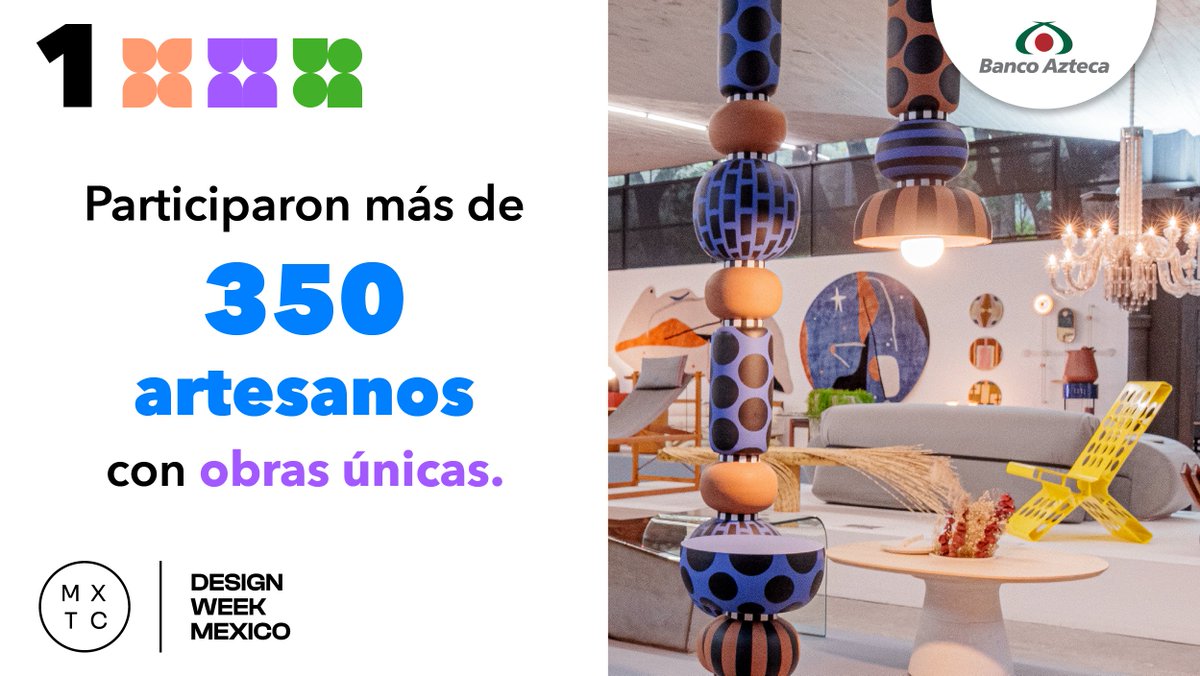 BancoAzteca's tweet photo. 🗓️ No te pierdas la exposición Inédito del 10 de octubre 2024 al 15 de enero 2025.
⌚️ De 10:00 a 18:00 hrs.Entrada gratuita.📍Ubicación: Espacio CDMX.
Más info: https://t.co/2u3UcLNGzm #DesignWeekMexico #DWM24 #ExperienciasBancoAzteca https://t.co/uXQ8BDwo9y