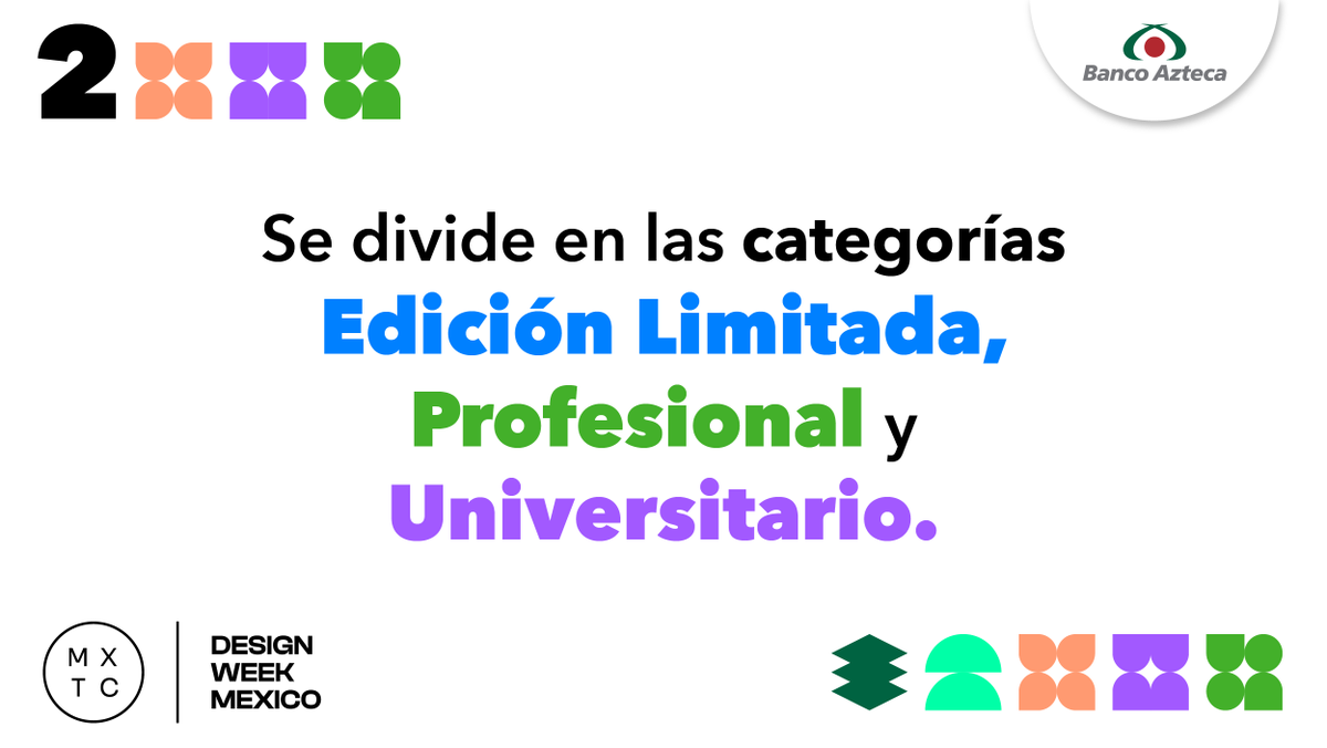 BancoAzteca's tweet photo. 🗓️ No te pierdas la exposición Inédito del 10 de octubre 2024 al 15 de enero 2025.
⌚️ De 10:00 a 18:00 hrs.Entrada gratuita.📍Ubicación: Espacio CDMX.
Más info: https://t.co/2u3UcLNGzm #DesignWeekMexico #DWM24 #ExperienciasBancoAzteca https://t.co/uXQ8BDwo9y