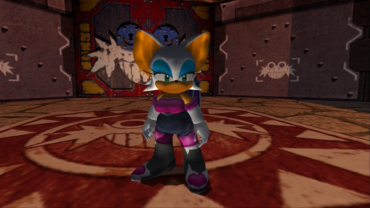 dailyrougepic's tweet photo. Chubby Rouge the Bat mod for SA2 https://t.co/pRR3eP63Ui