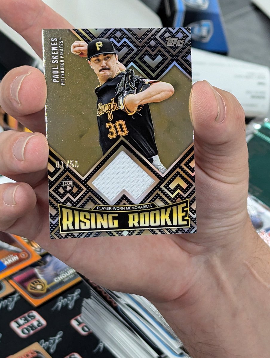 SportsCardsPlus's tweet photo. THIS SATURDAY 🚨 Check out SCP's SATURDAY CARD SHOW IN THE SHOP!

Want to see MORE HITS like Matt's latest pulls? An Update PAUL SKENES ROOKIE GOLD JERSEY SP /50… &amp; a  KJERSTAD RC AUTO 1 OF 1?🤯

TONS of DEALS &amp; HUGE HITS await YOU at the DEALER TABLES! 👍💰

#MLB #NFL #NBA https://t.co/aQrQZkl5Y0