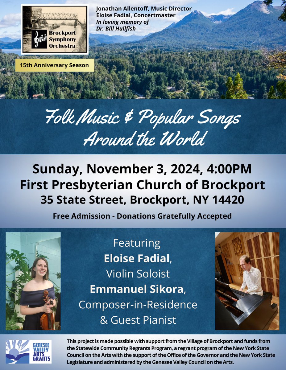 We invite you to join us for our Fall Concert on November 3rd!
