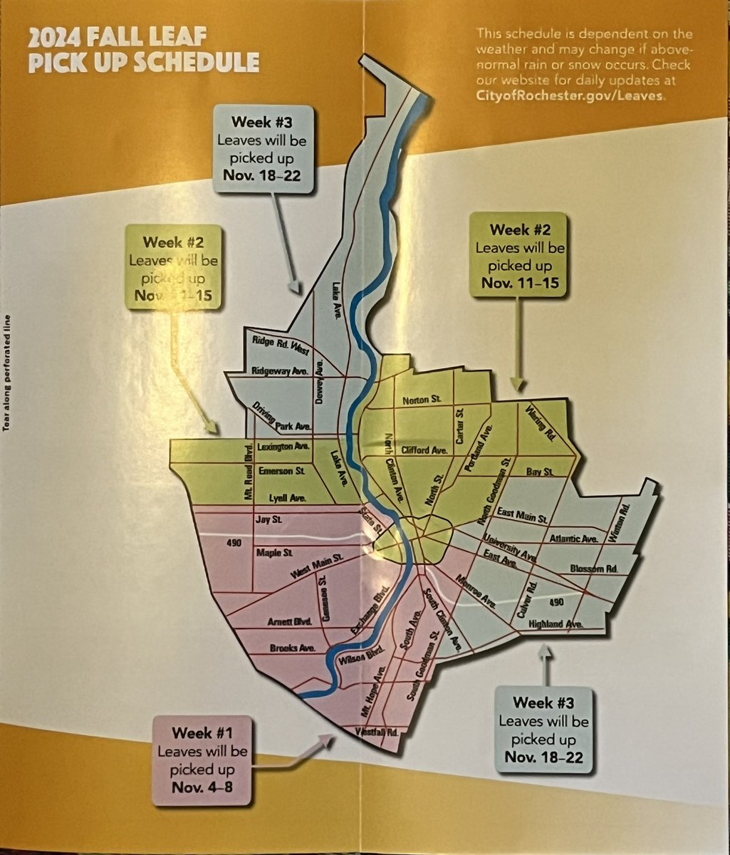 Happy Leaf Pickup Schedule Day!