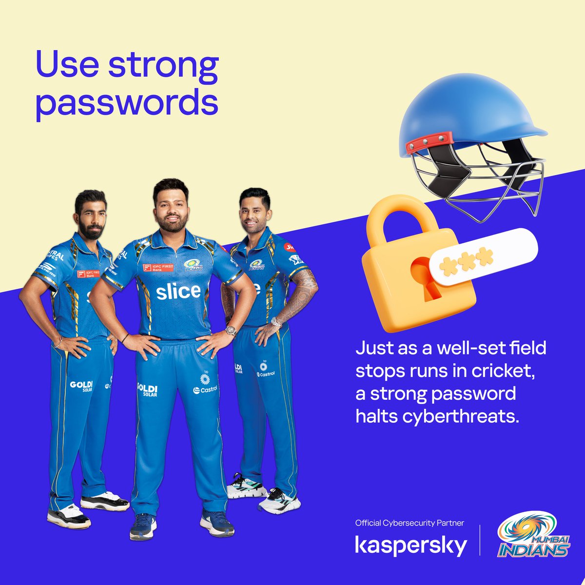 Miracle299's tweet photo. Protect your online accounts by creating unique and complex #passwords that are difficult for hackers to guess. A strong password combines uppercase and lowercase letters, numbers, and special characters. https://t.co/boArg93QN6