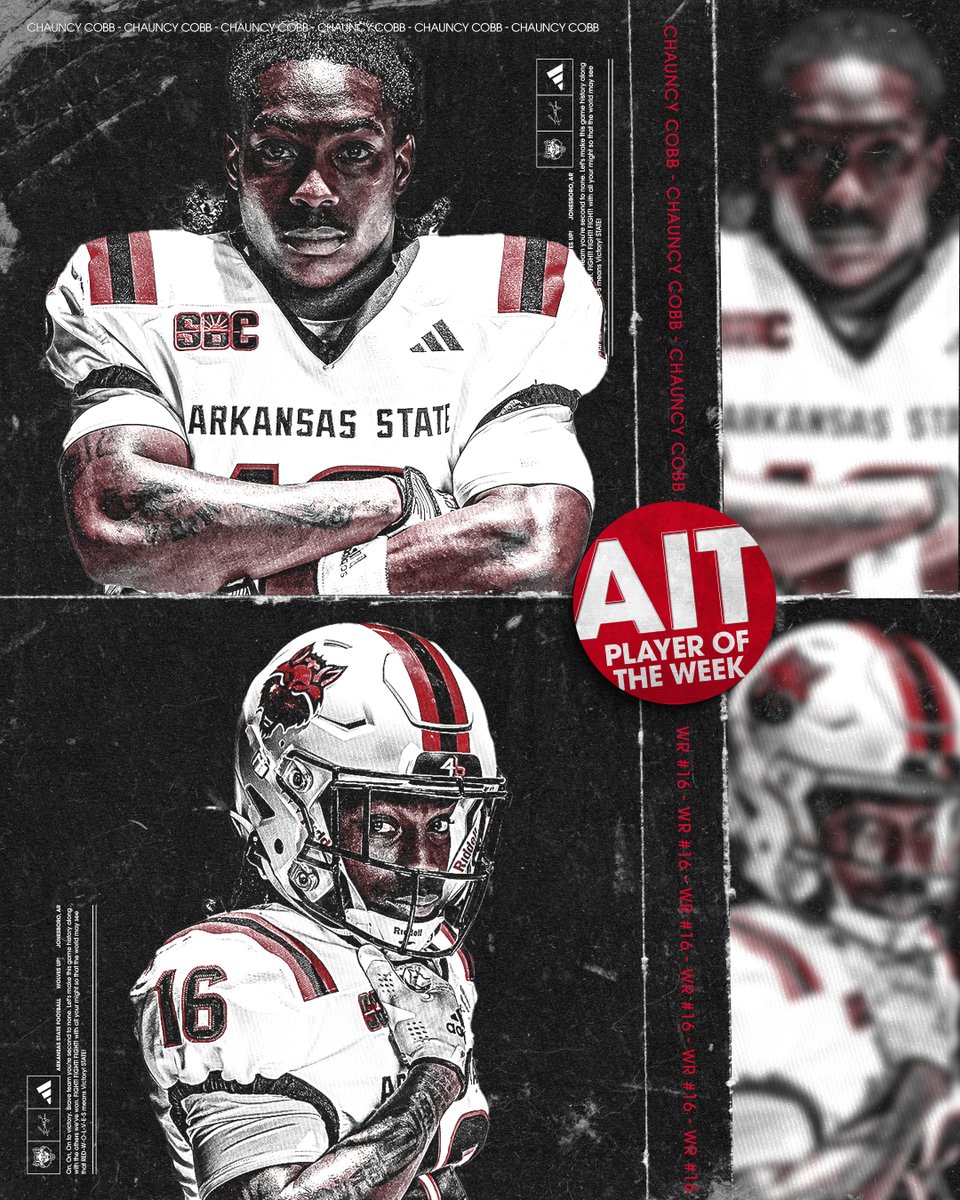 Arkansas State Football (@astatefb) on Twitter photo Congratulations to our G-League and Advanced In-Season Training Players of the Week, Gideon Herbert and Chauncy Cobb!
#WolvesUp ๐บ๐ค๐ป Congratulations to our G-League and Advanced In-Season Training Players of the Week, Gideon Herbert and Chauncy Cobb!
#WolvesUp ๐บ๐ค๐ป