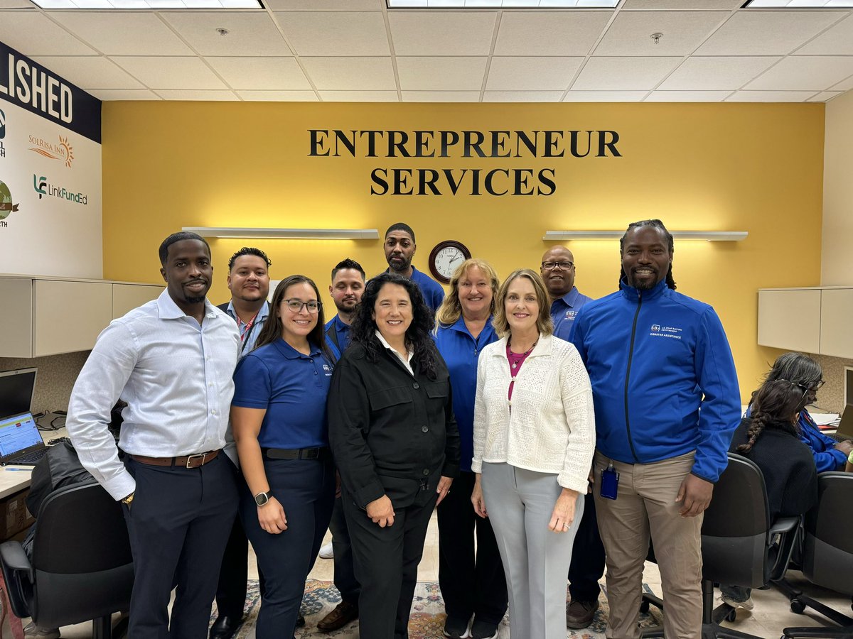 SBAIsabel's tweet image. When hurricanes Helene and Milton hit, @SBAgov and our resource partners quickly mobilized. Thank you to the team at the Business Recovery Center in Tampa for helping businesses rebuild.

Find a Business Recovery Center near you: sba.gov/funding-progra…