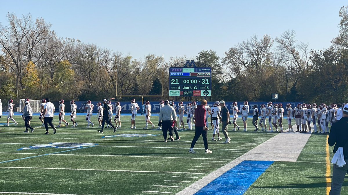 That’s it from one of the most exciting games of the season.  Maple Grove 🍁 31 Minnetonka ⚓️ 21